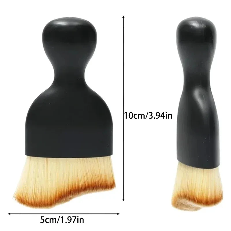 2 uds cepillo suave para barrer el polvo Interior del coche herramienta de lavado del coche espacio del teclado cepillo para polvo del coche cepillo de limpieza de tendencia nuevo