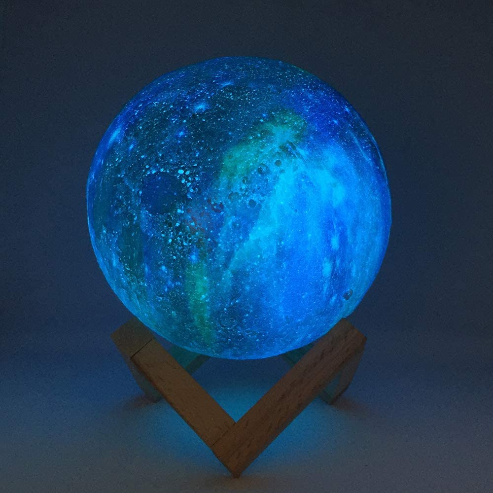 Z20 3D Druck Mond Lampe Galaxy Mond Licht Kinder Nachtlicht 16 Farbwechsel Touch Fernbedienung Galaxy Licht Dropshipping Link