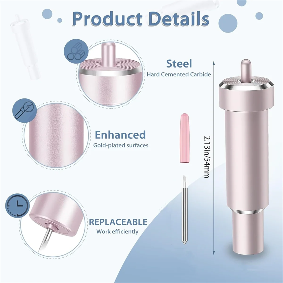 Newest Deep Cut Blade for Cricut Maker 3/Maker/Explore 3/Air 2/Air/One/Venture,60°Deep Point Blade and Housing