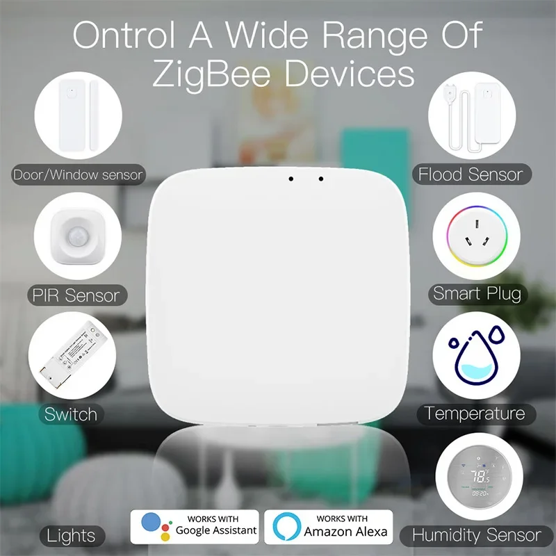 Tuya Thông Minh Zigbee Cửa Ngõ Hub Wifi Nhà Thông Minh Cầu Cuộc Sống Thông Minh Không Dây Từ Xa Tiếng Nói Bộ Điều Khiển Làm Việc Với Alexa Google Home