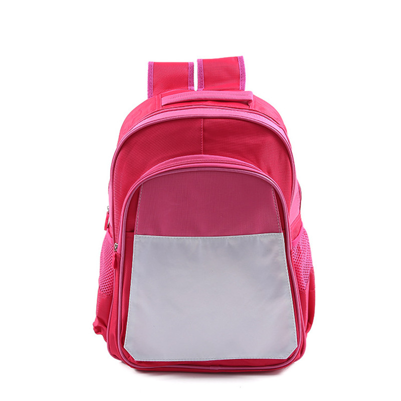 Sublimation leere Schultasche Rucksack für Kinder Kinder Junge Mädchen große Größe personalisierte Druck Büchertasche für Studenten