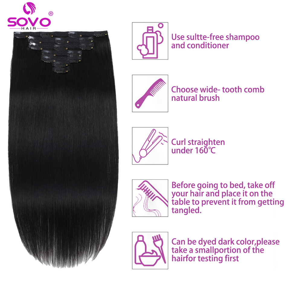 100-200 gramas clipe na extensão do cabelo 100% remy cabelo humano marrom escuro clip-on peruca cabeça cheia 14-28 Polegada para fornecimento de salão de beleza