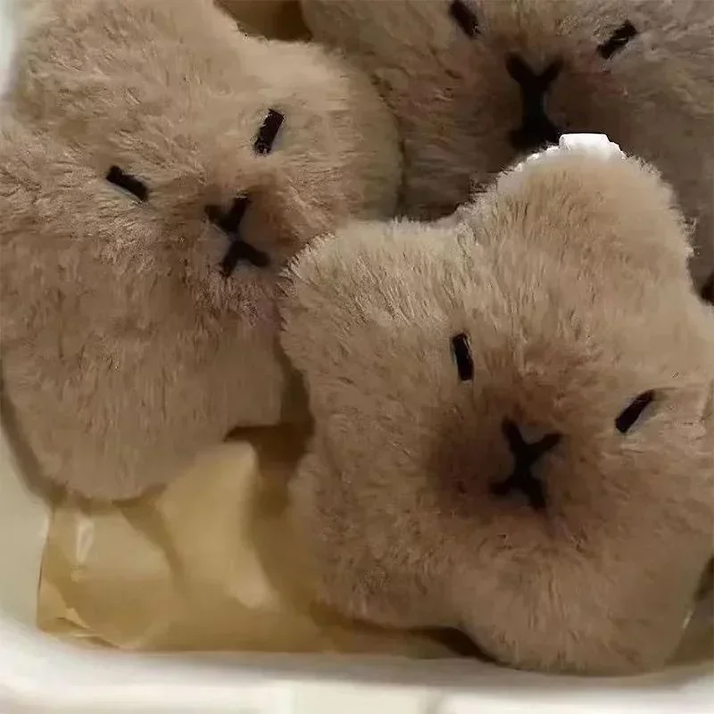 1x capybara ตุ๊กตายัดนุ่นพวงกุญแจรูปดาวของเล่นรูปการ์ตูนตุ๊กตานุ่มนิ่มกระเป๋าเป้สะพายหลังของตกแต่งพวงกุญแจถุงของขวัญสำหรับเด็ก