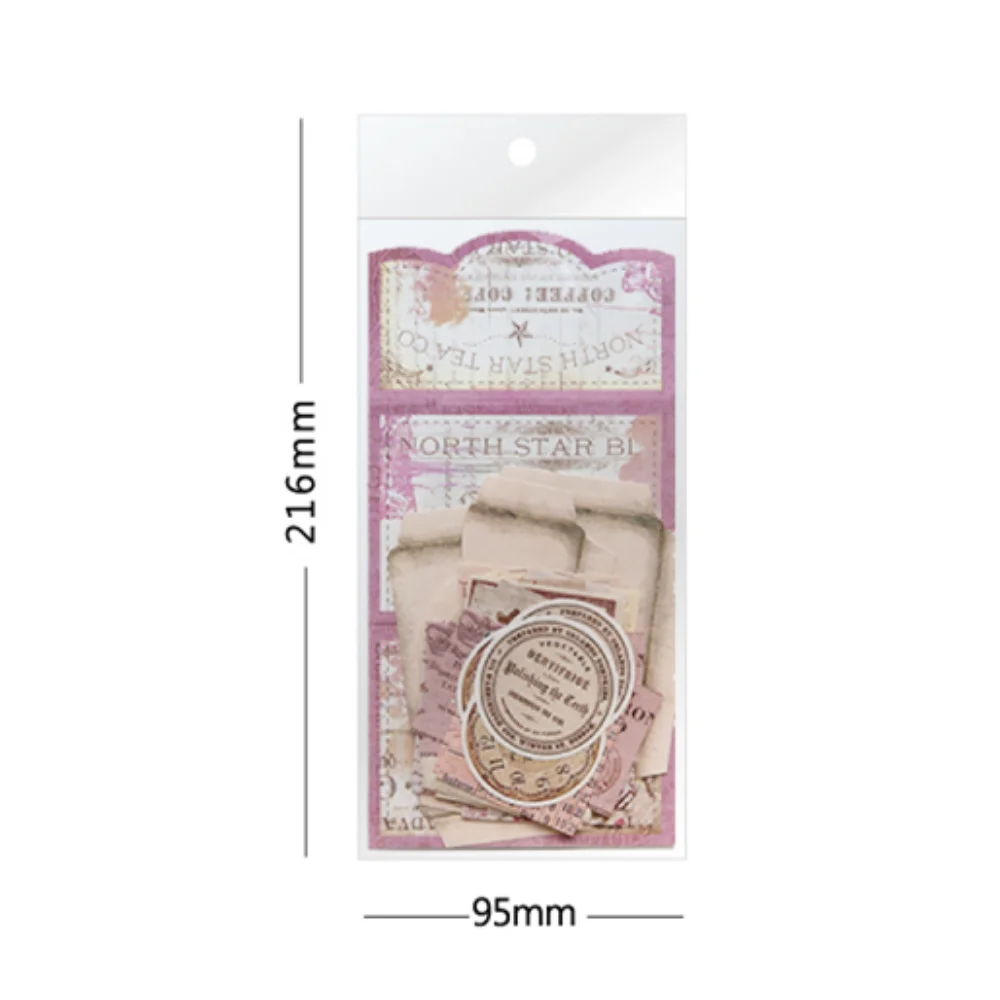 6 Styles 30 Sheets/pack Handbook Small Device Decoration Material Vintage Aesthetic Envelope Notebook DIY Collage