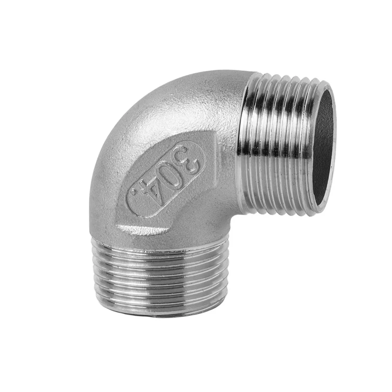 Conector hembra de codo roscado macho de acero inoxidable 304 Conector de codo de 45 grados Conector de tubo de 90 grados 1/4 "3/8" 1/2 "1/2" 1"