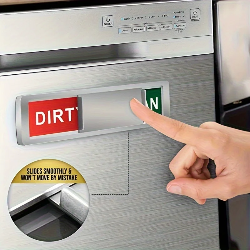 1 PCs เครื่องล้างจานแม่เหล็ก Clean Dirty Sign สําหรับเครื่องล้างจานหรือตู้เย็น, แม่เหล็กทําความสะอาดสกปรกเครื่องล้างจานแม่เหล็กตัวบ่งชี้ Marker