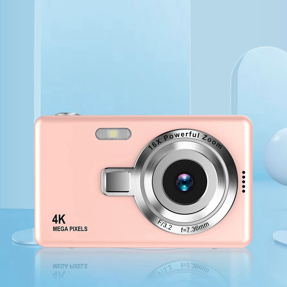 BAAU CCD digitale camera studenten inleiding tot digitale campus Retro Pocket Card Digital Pink zonder geheugenkaart