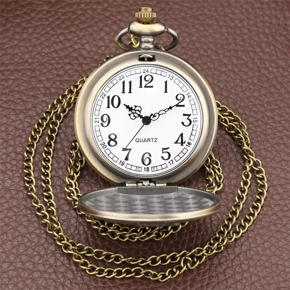 Hot Movie EXTENSION King's CROSS London 9 3/4 Platform QUARTZ Watch bocket Watch Bronze Full Hunter สร้อยคอตุ้มห้อยนาฬิกา reloj