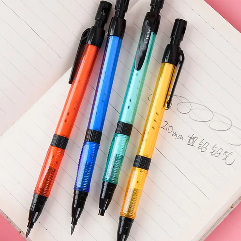 ชุดดินสอ 2.0 มม.2B สีดํา/สีเติมสําหรับเขียน Sketching Art Drawing ภาพวาดโรงเรียนดินสออัตโนมัติ