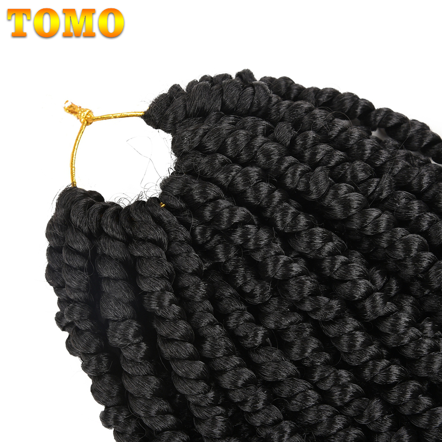 Tomo-情熱の女性のためのかぎ針編みのヘアエクステンション、事前にループされた合成かぎ針編みのブレード、オンブル、ボヘミアン編組、12インチ、18インチ、24インチ