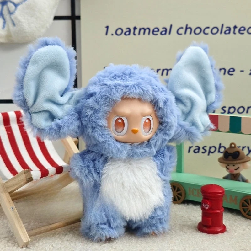 Одежда для Labubu, милое платье-кукла 17 см, плюшевый комплект, комплект животных, милая модная одежда со слоном, плюшевый комплект с животными, крутой комплект