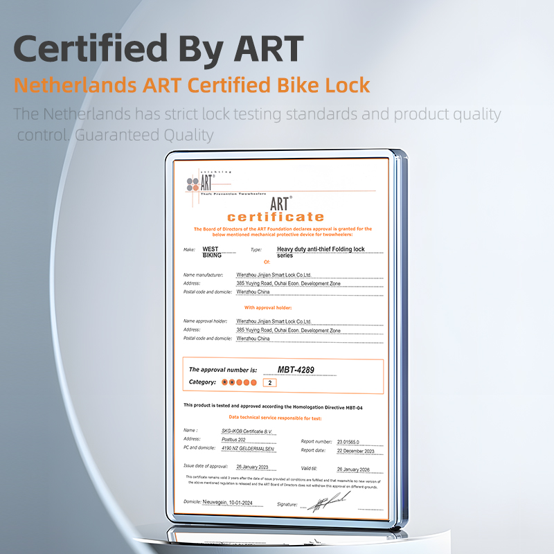 WEST BIKING Foldable Bike Lock 3 Key Strong Security Anti-theft Bicycle Lock Heavy Duty Chain Cable Padlock Motorcycle Lock