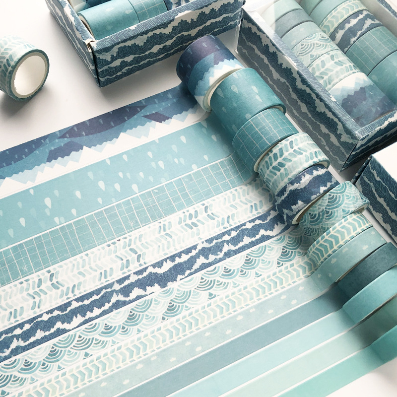12 개/대 빈티지 중국 궁전 스타일 Washi 테이프 세트 Scrapbooking DIY 저널 편지지 마스킹 접착 테이프 학교 사무실