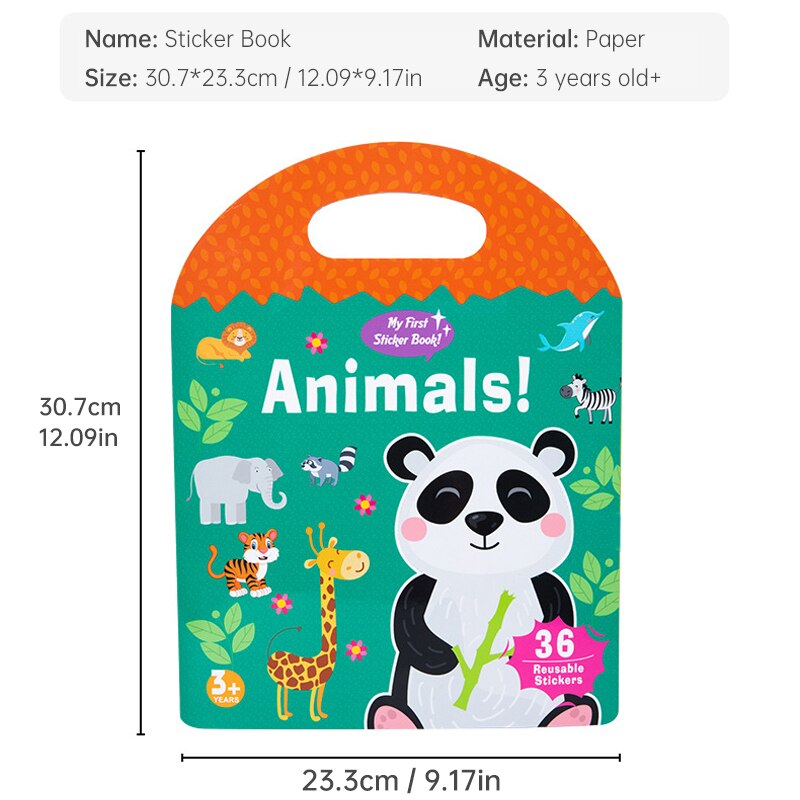 Early Childhood Education Scene Sticker Book Focus Teelt Stille Sticker Boek Verlichting Puzzel Cognitief Sticker Boek