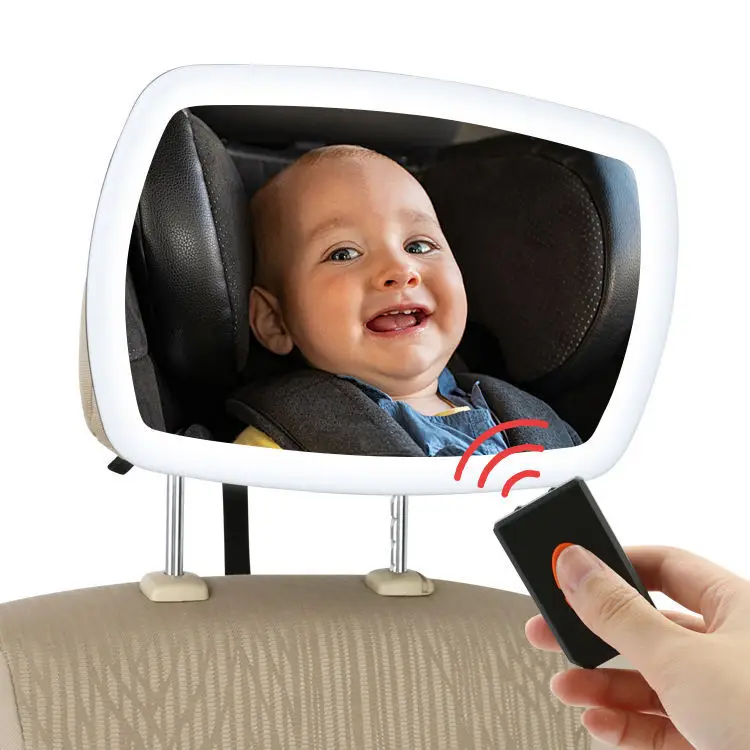 Espejo retrovisor cuadrado para niños, asiento de seguridad, ajustable, Interior de coche, Darling Baby