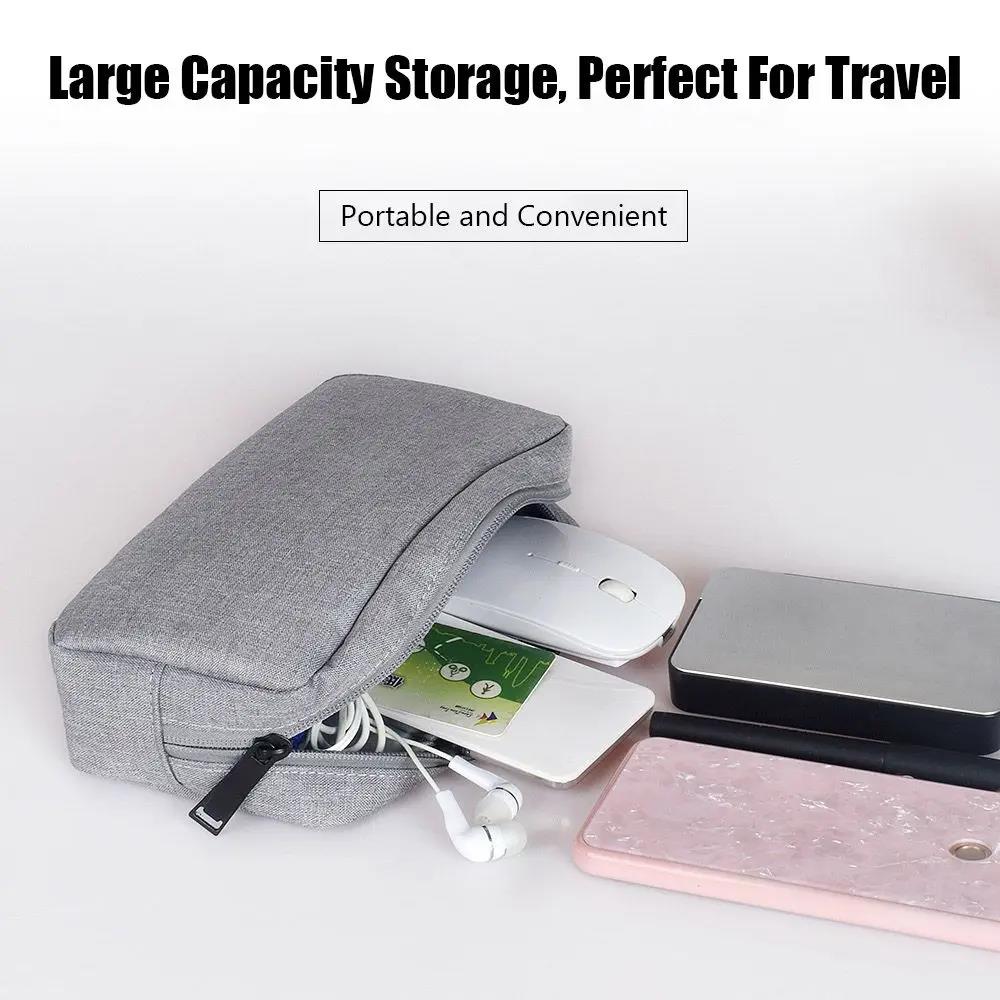 Digital Accessories Storage Bag Portable Waterproof Zipper Travel Carry Organizer Pouch for Cable Data Charger Headphone U Disk