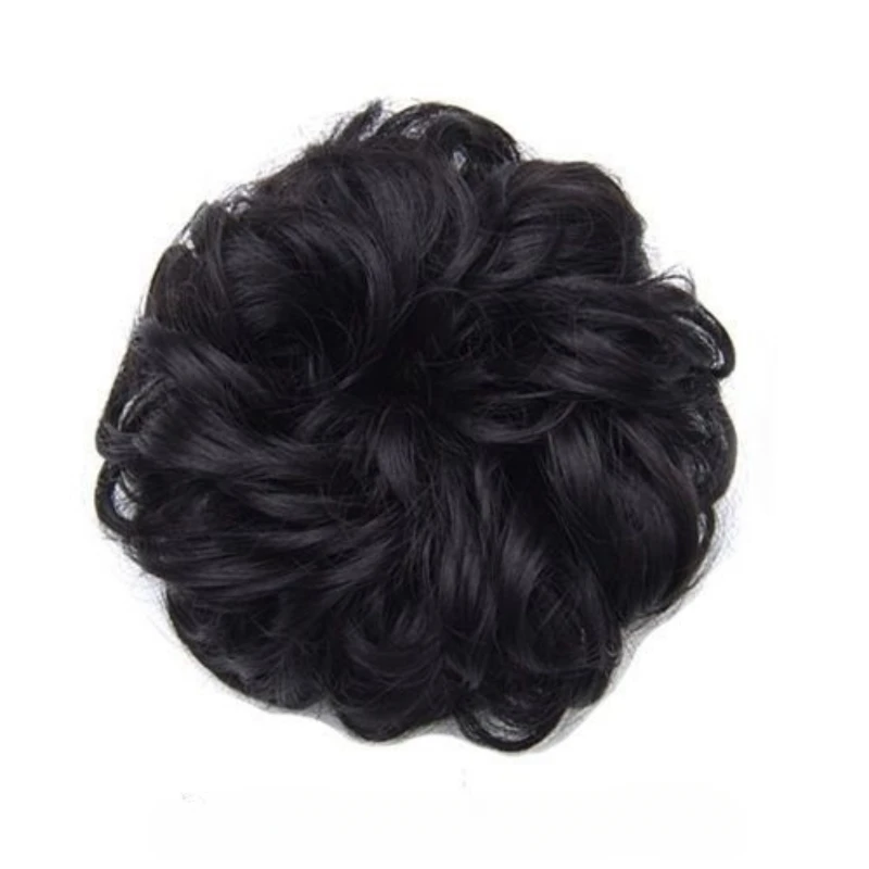 Coque de cabelo donut updo com corda elástica para cabelo - extensões de cabelo sintético para aparência natural, acessórios de cabelo para uso diário