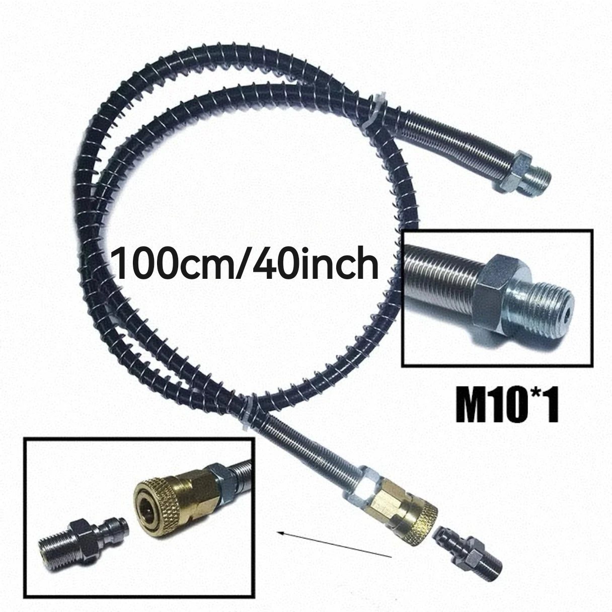 High Pressure Pump Macroline Remote Hose Line HPA M10*1 Pneumatics Air Refilling Nylon Accessories