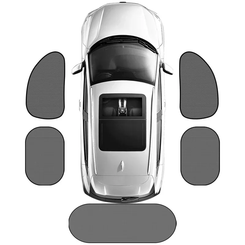 1-5Pcs Universal Auto Sonnenschirme Faltbare Auto Seite Fenster Heckscheibe Mesh Sonnenschirm Abdeckung Auto Windschutzscheibe Zubehör außen