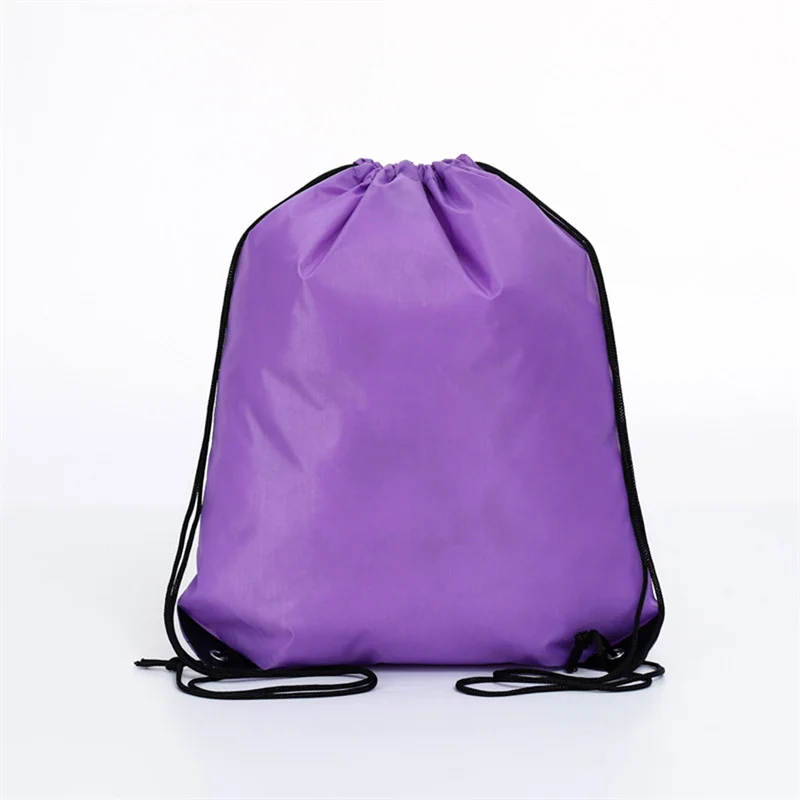 1pc cordão mochila saco com tira reflexiva corda mochila cinch sacos saco em massa para a escola yoga esporte ginásio viajar