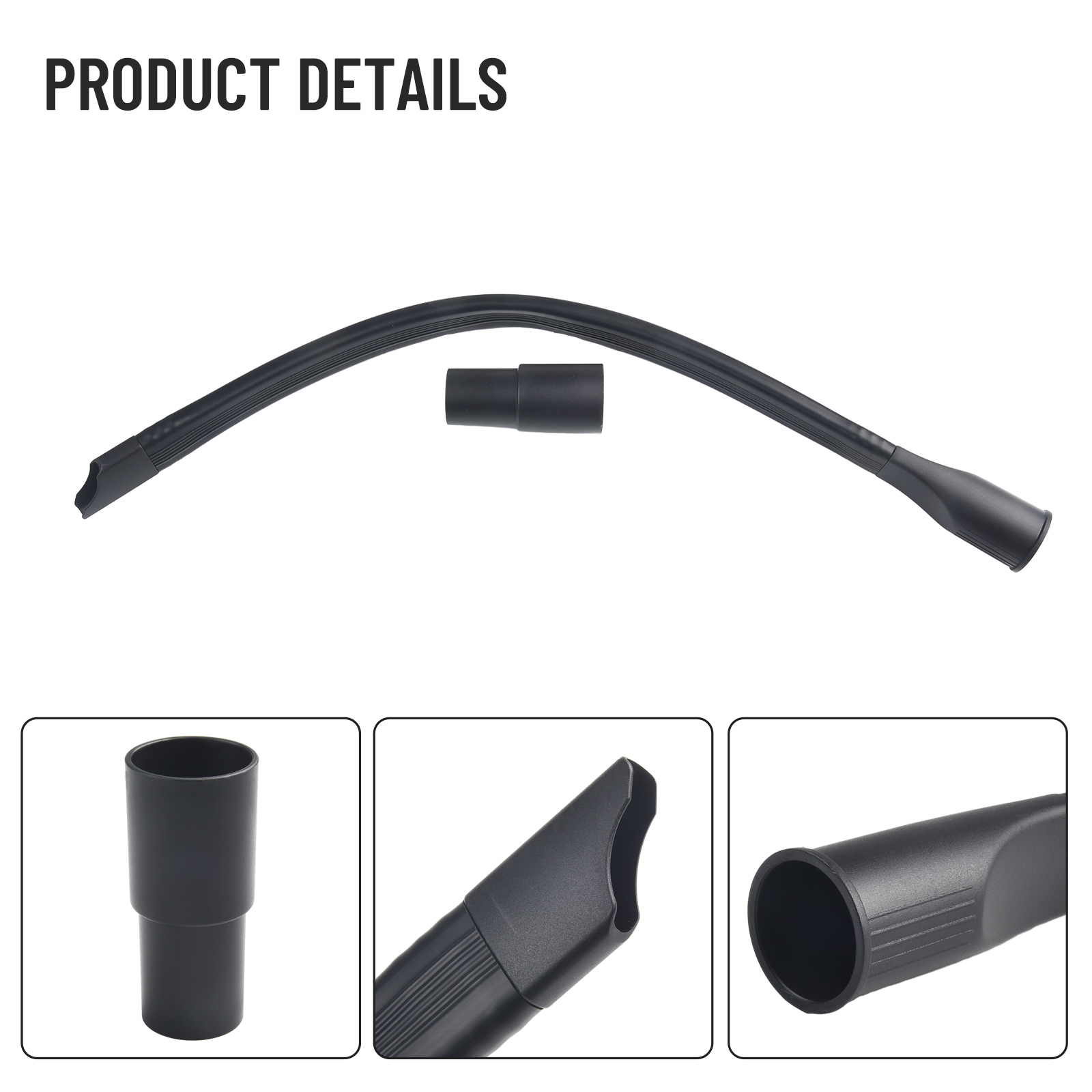 Flexibele Lange Platte Spleetzuigmond 35mm Tot 32mm Slang Adapter Stofzuiger Zuig Huishoudelijke Veegmachine Schoonmaken Tool vervangen Gereedschap