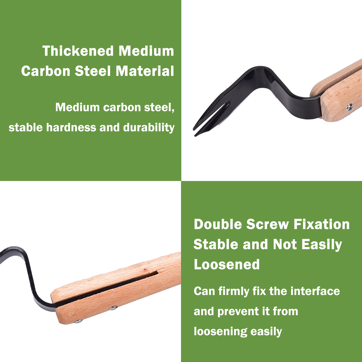 Effortless Weed Removal Tool - T TOVIA Handheld Dandelion Puller & Garden Fork, Durable Metal Construction for Lawn Care