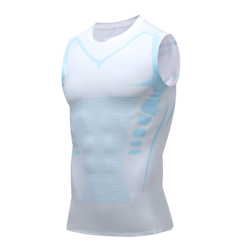 Camiseta sin mangas de compresión para hombre, camiseta de gimnasio sin mangas con estampado de secado rápido, ropa deportiva para hombre, chaleco de culturismo para Fitness, Top muscular de entrenamiento