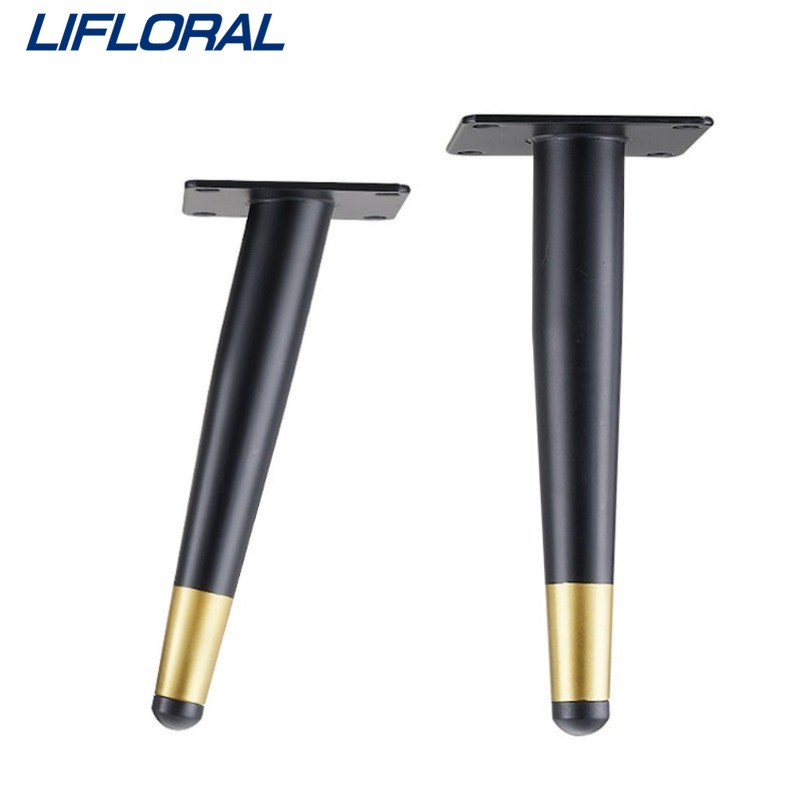 1Pcs 10/12/15cm Neue Möbel Beine Kaffee Tisch Beine Schwarz Goldene Metall Hause DIY Projekte Sofa Bein TV Schrank Bein Stuhl Bein