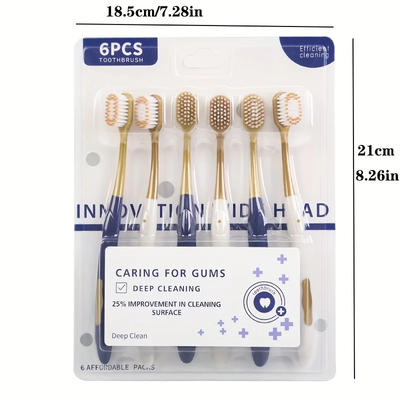 Toothbrush Adult Soft Hair Household Home Fur - Wide Head Ultra Fine Hair Anti Sensitivity Gum Protection - Suitable for Touring