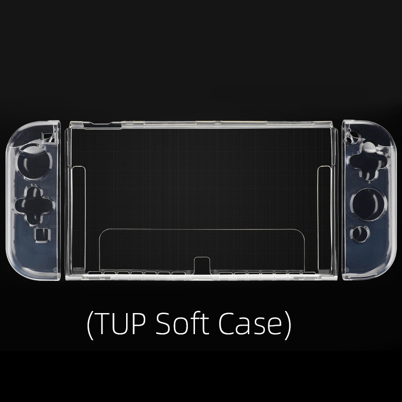 Data sapo interruptor oled armazenamento carry caso protetor de tela para interruptor oled console macio tpu escudo transparente para interruptor oled