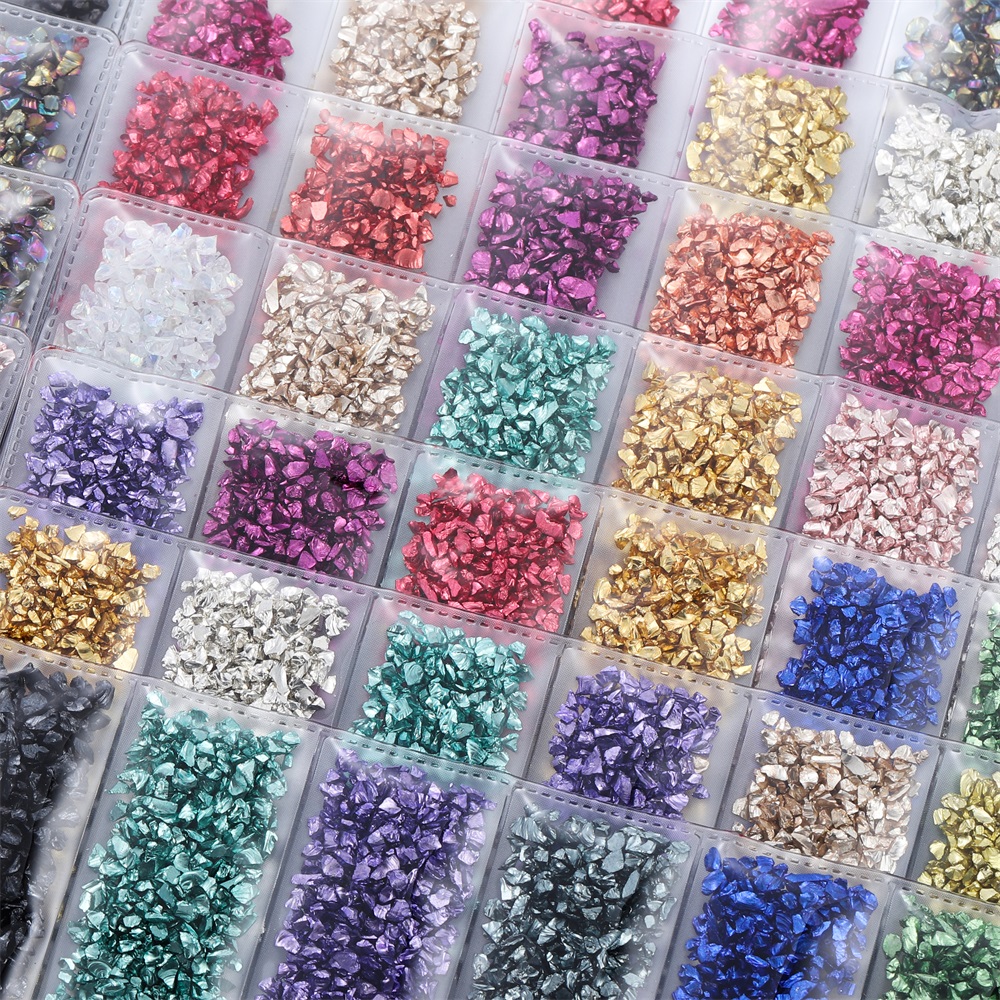 割れたガラス石樹脂充填クリスタル UV エポキシフィラー DIY 工芸品ネイルアート装飾手作りジュエリー作成金型充填