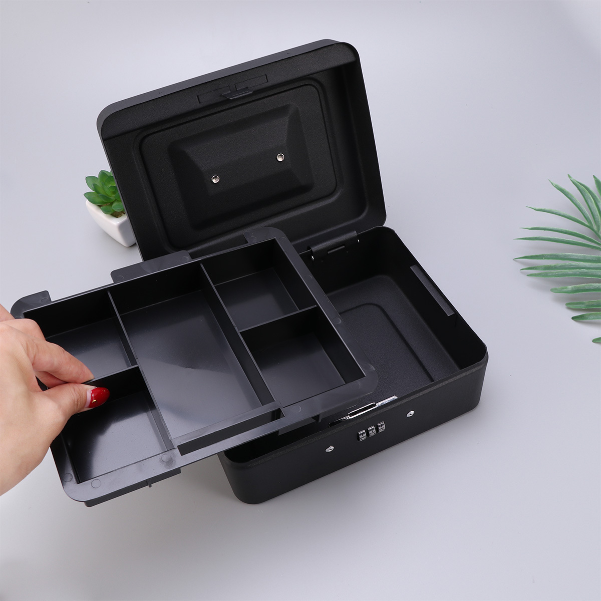 Verdicktes Metall-Geld-Sicherheitscode-Schloss für die Aufbewahrung von Geschäft, Restaurant, Schlüsseln, Sicherheit, Kassierer