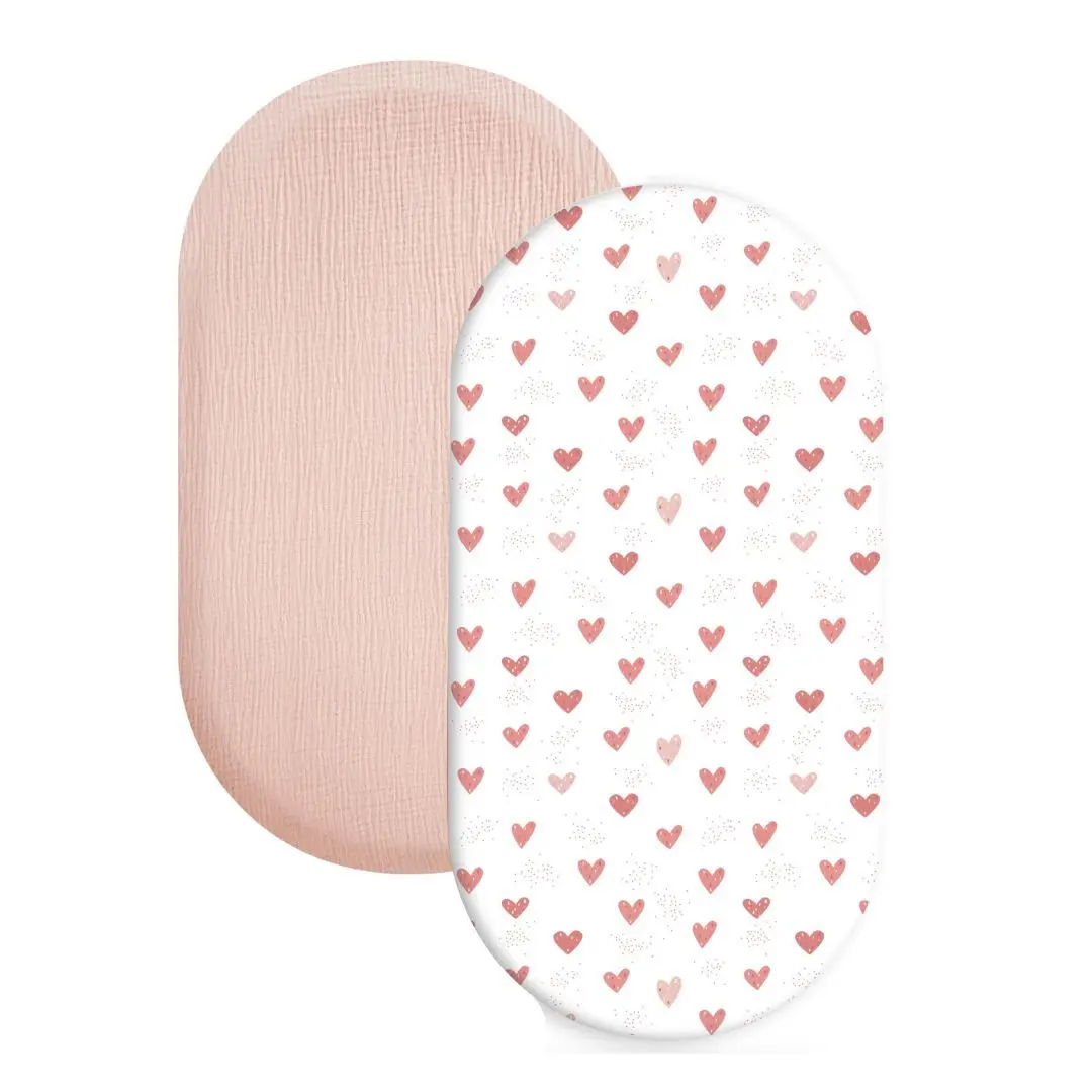 Sábana bajera ajustable de algodón transpirable para cuna de bebé, tamaño Universal, Color sólido, cuna, ropa de cama para recién nacidos, guardería, 2 uds.