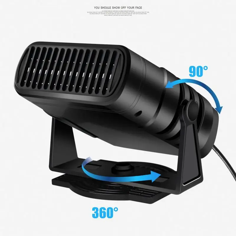 Car Heater Fan 2 in1 Cooling Heating 120W/200W 12V/24V Portable Auto Windshield Heater Cars Defrosting Defogging Heating Cooling