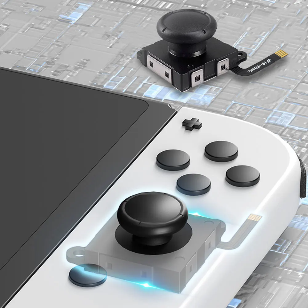 Joystick de detección Hall de 1-6 piezas, reemplazo de JoyCon, sin deriva, palo electromagnético para Nintendo Swicth / Switch OLED/Lite