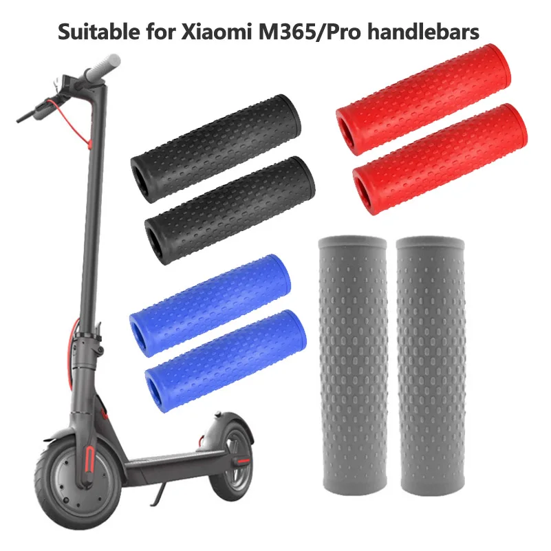 Aperto de guiador de borracha para xiaomi m365/1s/acessórios de scooter elétrico antiderrapante preto skate peças de equitação