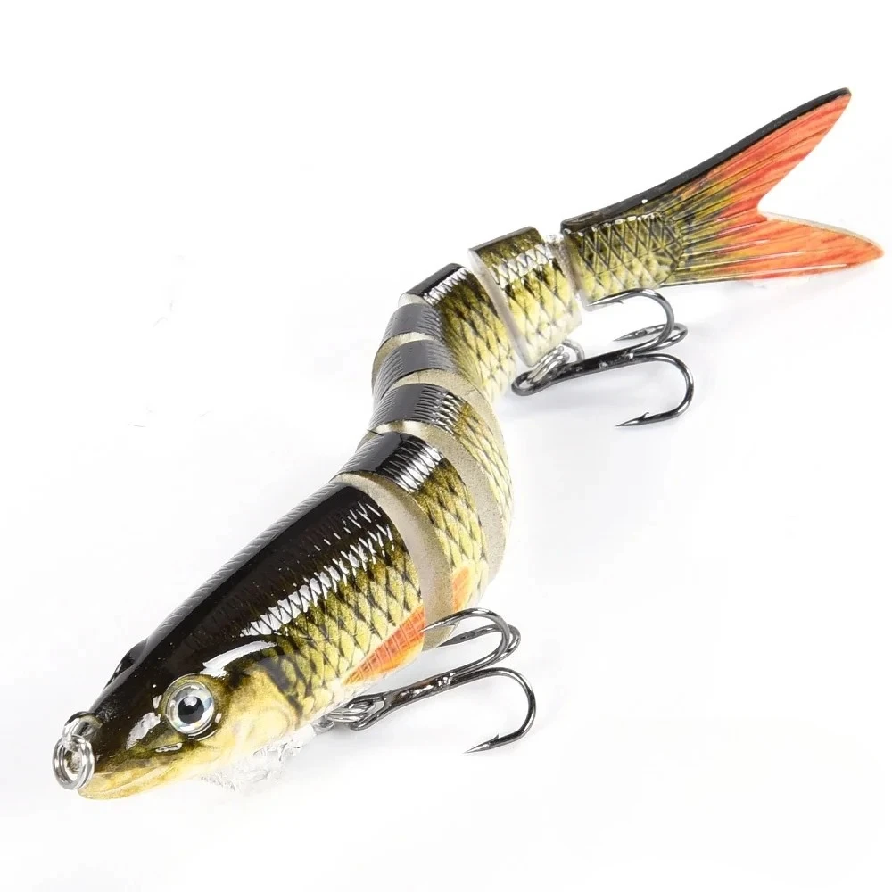Señuelos de pesca multiarticulados Swimbait manivela cebo de hundimiento lento cebo Artificial biónico agua dulce agua salada trucha pesca de lubina Acce