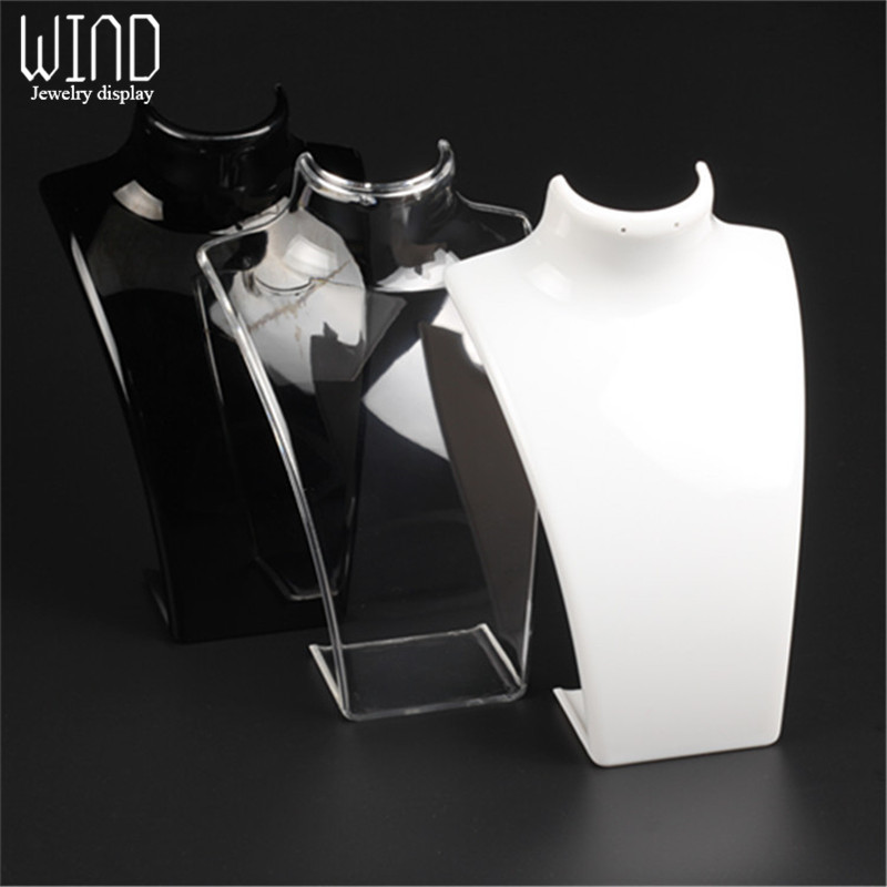 Drie Kleuren 20*13.5*7.5 CM Mannequin Ketting Sieraden Hanger Display Standhouder Tonen Versieren Sieraden Display plank