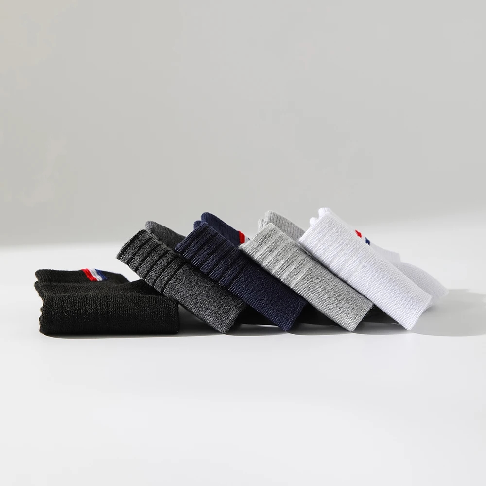 5 Paar dünne Sommer-Bootssocken, einfarbig, für Herren, Freizeitsocken, atmungsaktiv, schweißabsorbierend, unsichtbar, Business-Söckchen für Herren
