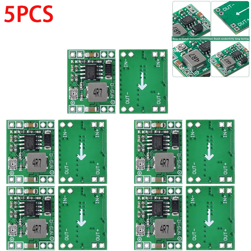 1-10pcs MP1584EN Adjustable 3A DC-DC Converter Step Down Voltage Regulator Module Replace LM2596s MP1584 DC DC Buck Board