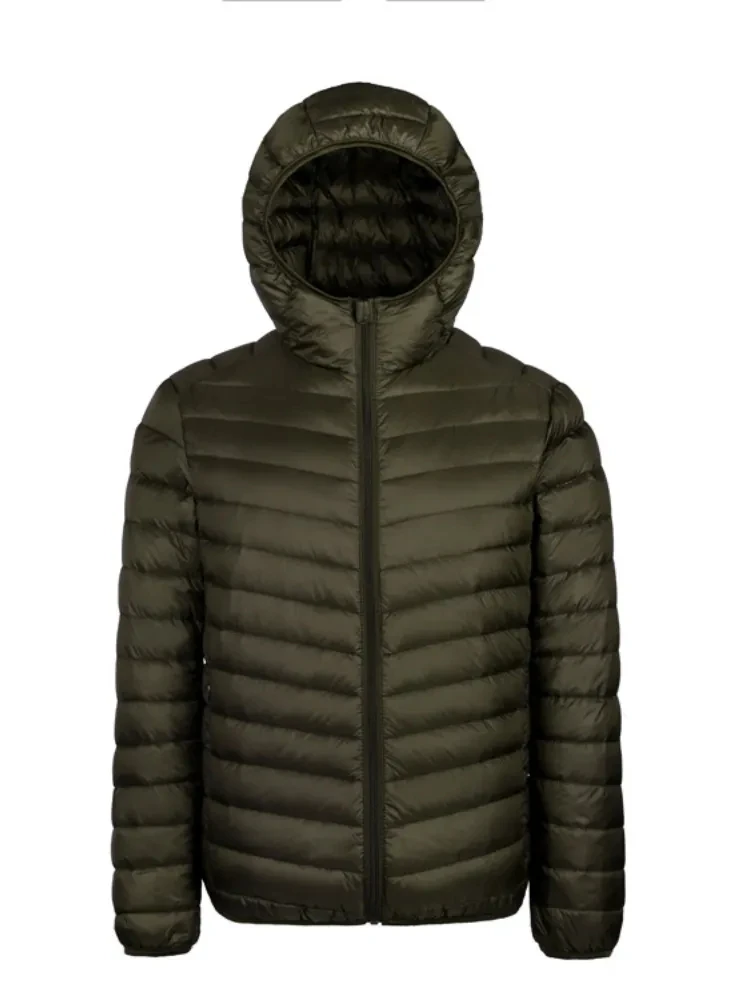 Koreanische Streetwear Feder Mantel Mit Kapuze Unten Jacke Warme Männer Kleidung Frühling Herbst Mode Marke Ultra Licht Ente Unten Jacke Herren