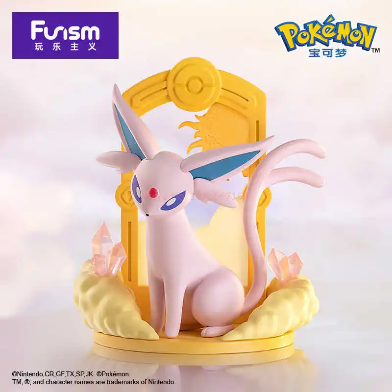 Pokemon genuino Eeveeornament Vaporon Flareon Espeon Umbreon Leafeon Glacion Sylveon Jolteon caja ciega regalo de figura de acción