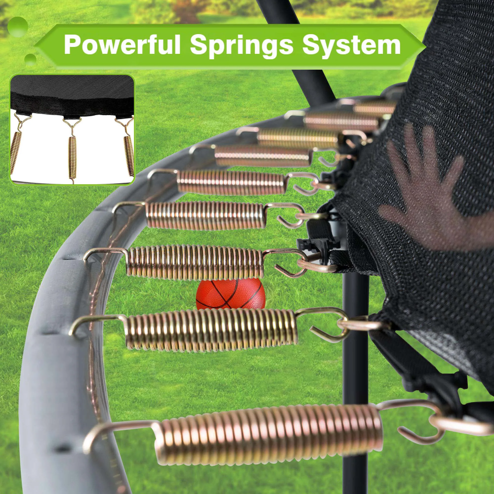 Outdoor Recreational Trampoline, Backyard Pumpkin Trampoline for Kids & Adults