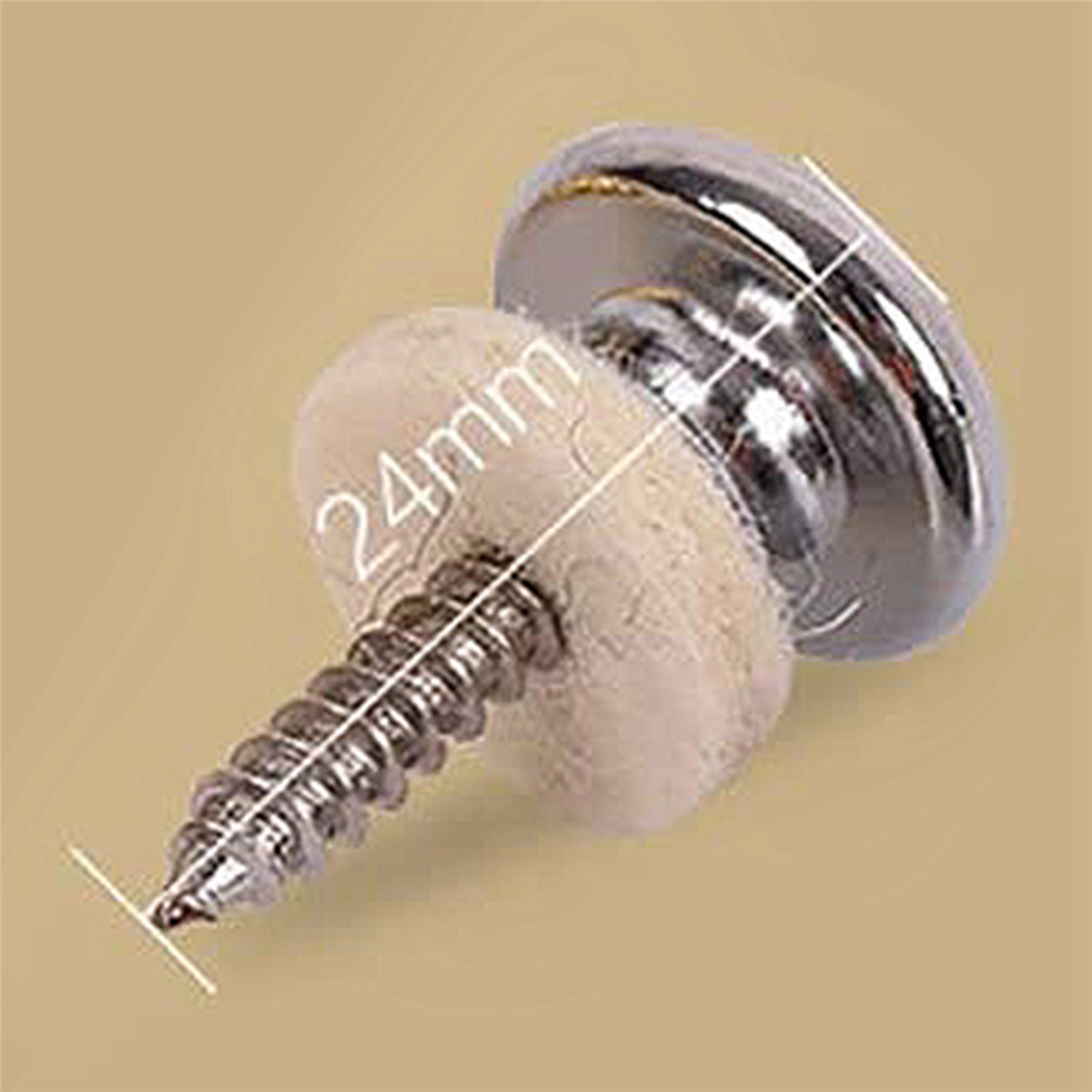 A71P 20 PCS Lã Cobre Guitar Strap Locking Pegs Pinos Forma de Cogumelo Botão Final para Baixo Elétrico Clássico Acústico