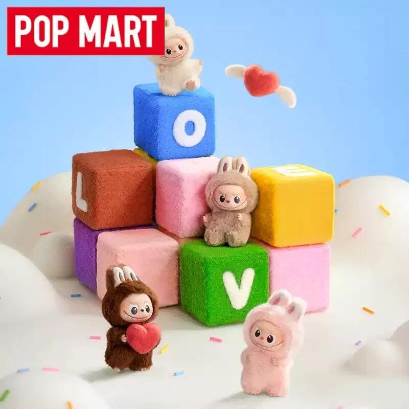 POP MART Labubu De Monsters Pin voor Liefde Serie Blind Box Guess Bag Mystery Box Speelgoed Pop Anime Figuur Ornamenten Gift Collection