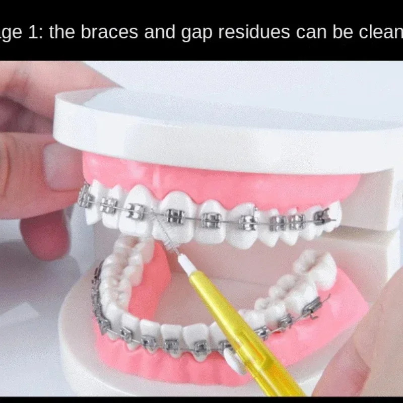 30Pcs/Box Toothpick Dental Interdental Brush 0.6-1.5Mm Cleaning Between Teeth Oral Care Orthodontic I Shape Tooth Floss