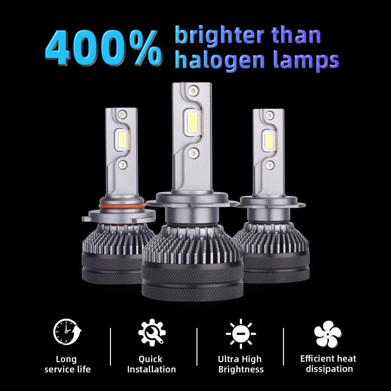 DAWN RIDDER K5C 24V H7 H4 H1 LED Truck Gloeilamp H11 4300K 6000K 110W 24V Led Koplamp Lamp voor Vrachtwagen 2 STUKS