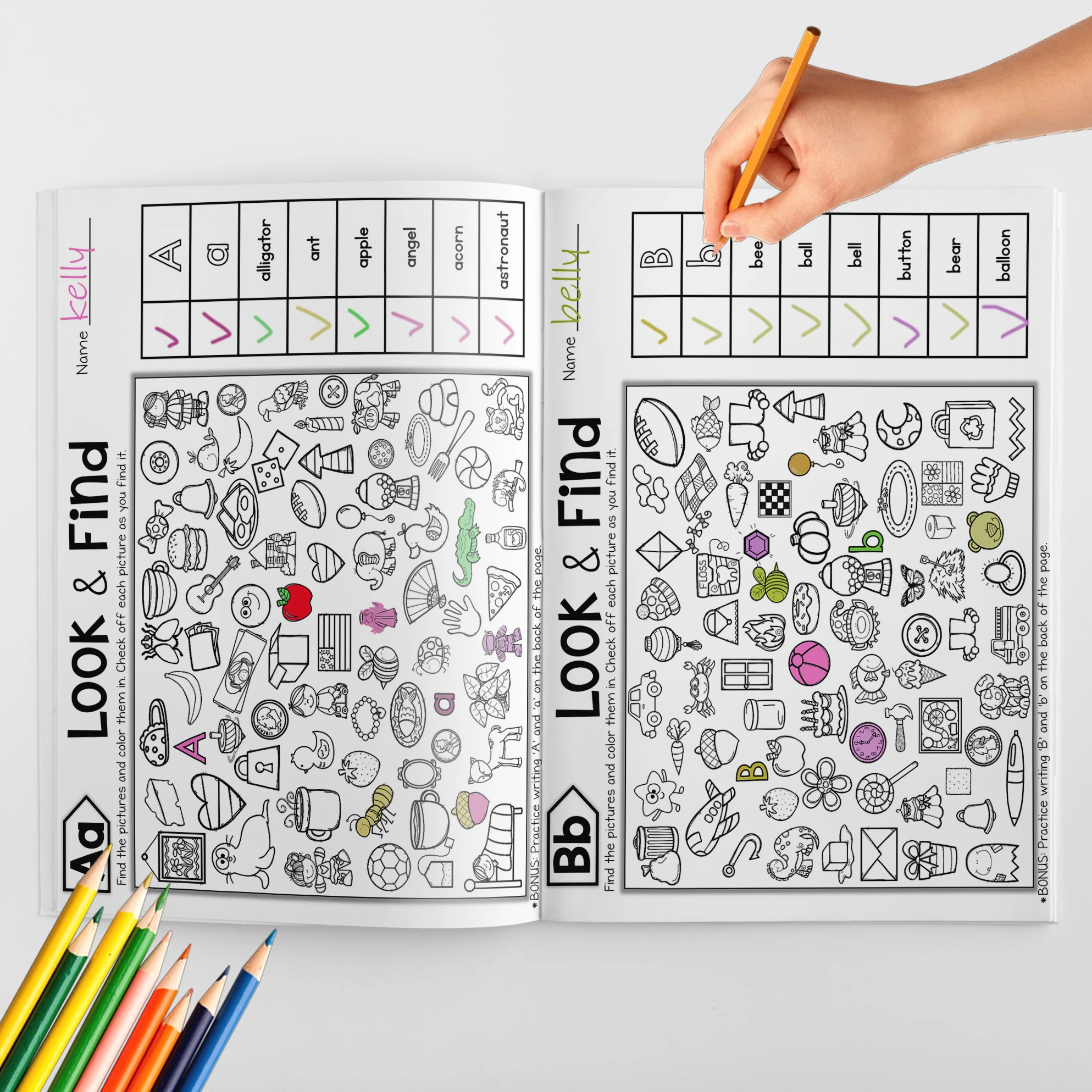 Zoeken en ontdekken: verborgen objectboek om de aandacht van kinderen, focus en probleem te verscherpen