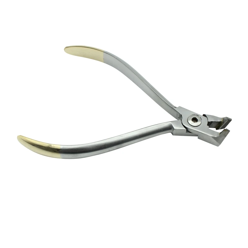 Alicate de corte de extremidade distal para odontologia, pinça dentária ortodôntica, fio de aço inoxidável, ferramentas de corte de filamento para dentista