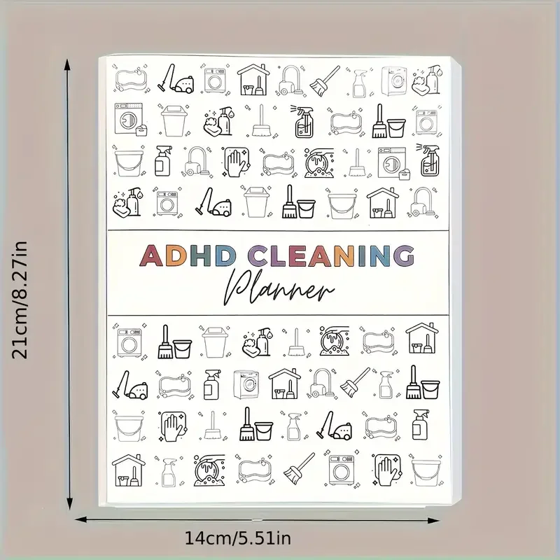 ADHD Cleaning Planner Bundle – Includes Home Cleaning Schedule, Weekly, Monthly, Year-Round Cleanliness Tips, Family Chore Chart